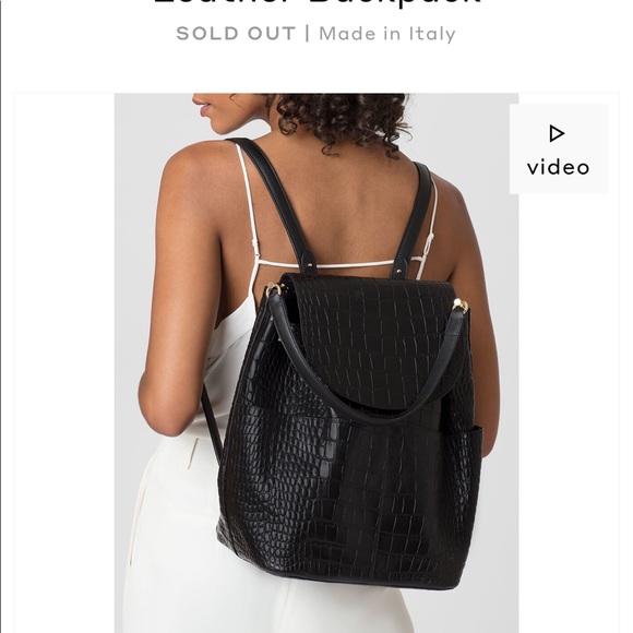 cuyana croc backpack